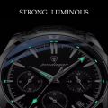 POEDAGAR New Fashion Men Watch Top Brand Luxury Men's Leather Quartz Wristwatch Sports Waterproof Luminous Date Male Clock + Box.