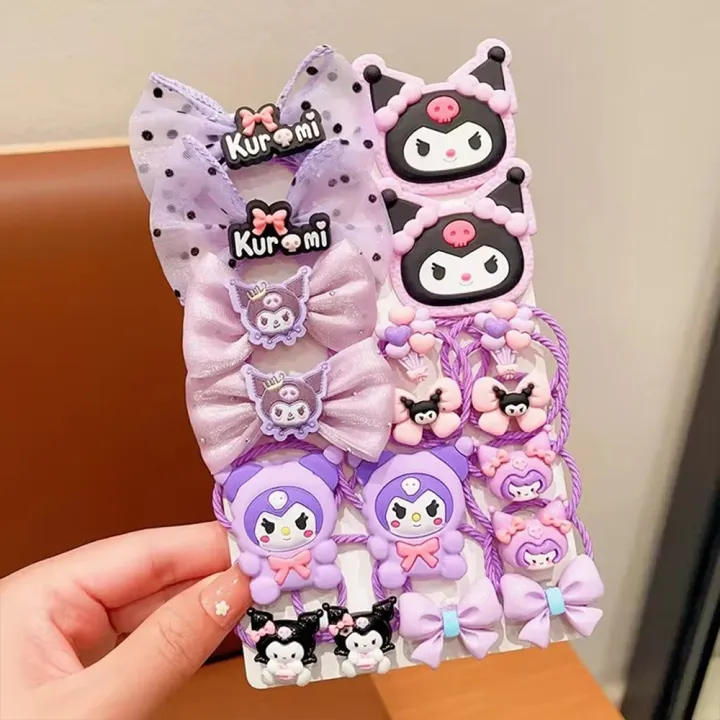 18Pcs%20Kuromi%20Hair%20Clip%20Set%20Kawaii%20Baby%20Girl%20Sanrio%20Hair%20Accessories%20for%20Kids%20-%20Image%202