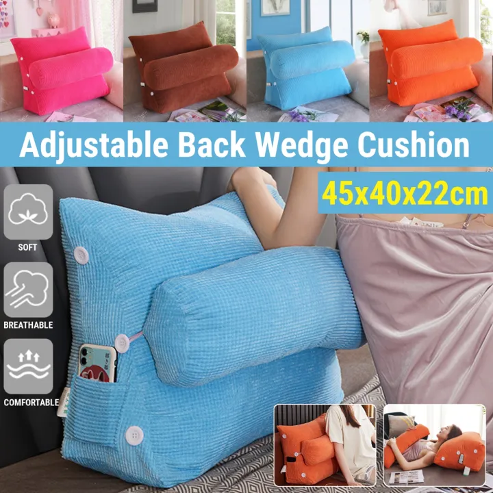 Make%20you%20feel%20comfortable40x45x22cm%20Adjustable%20Velvet%20Triangle%20Back%20Wedge%20Cushion%20Soft%20Support%20Pillow%20-%20Image%203
