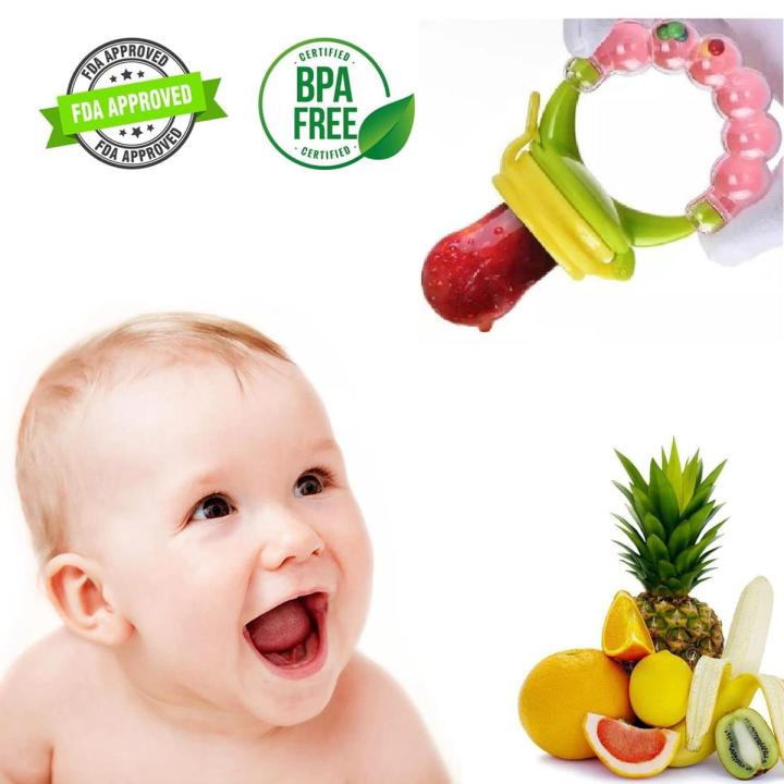 Nibbler for Baby Silicone Fruit and Juice Feeder Teether for Baby