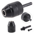 Keyless Drill Chuck Adapter, 2-13mm 1/2-20UNF Mount Heavy Duty Professional Converter Tool with SDS Plus Shank Adaptor.