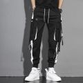Streetwear Men's Multi Pockets Cargo Harem Pants Hop Casual Male Track Pants Joggers Trousers Fashion Harajuku Men Pants.