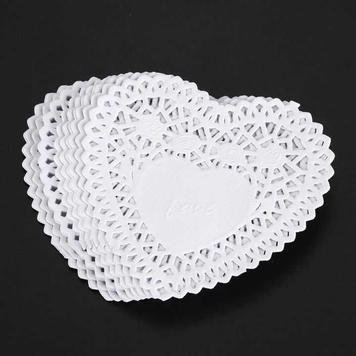 100x%204%20inch%20White%20Love%20Heart%20Paper%20Lace%20Doilies%20doily%20For%20cardmaking%20scrapbooking%20-%20Image%205