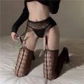 Women Black Pantyhose Tights Rhinestone Fishnet Open Crotch Net Tight High Pantyhose Printedd Long Mesh Lace Stockings New.