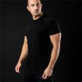 Plain T Shirt Men New Fashion Tee Shirts Summer Cotton Short Sleeve Tshirt Fitness Mens Gym Clothing Casual Sports T Shirts. 