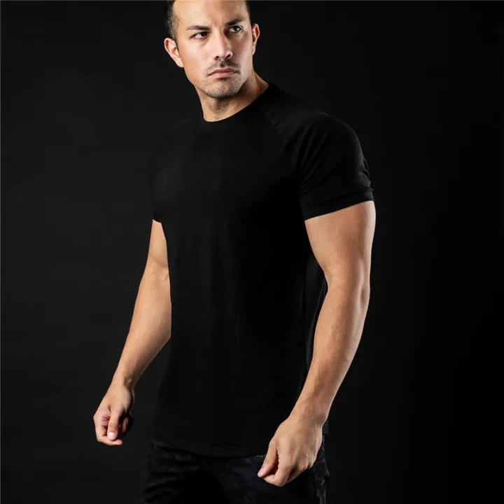 Plain%20T%20Shirt%20Men%20New%20Fashion%20Tee%20Shirts%20Summer%20Cotton%20Short%20Sleeve%20Tshirt%20Fitness%20Mens%20Gym%20Clothing%20Casual%20Sports%20T%20Shirts%20-%20Image%206