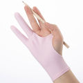 1pc Black 2 Fingers Anti-fouling Gloves Anti Touch Hand Drawing Writing Glove Fullhouse. 