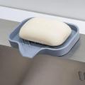 1 pcs White Silicone Soap Tray - Self Draining Soap Dish - Soap Holder Self Draining - Soap Dish for Bar Soap - Soap Dishes That Drain - Soap Dish for Sink - Organizer for Bathroom end Kitchen..