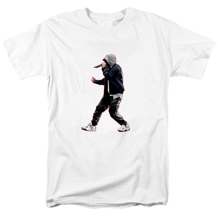Eminem Detroit Slim Shady Logo Men's T-Shirt - Navy Blue, Size M