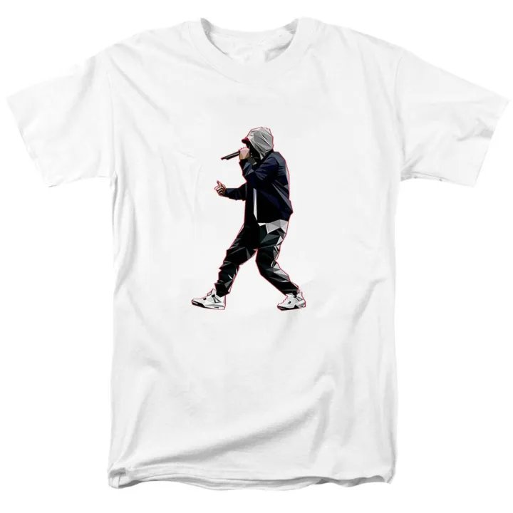 Bloodhoof Music Threads Eminem Slim Shady The Middle Finger Music We T-shirt Asian Size