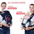 3 In 1 Baby Newborn Infant Baby Carrier Ergonomic Wrap Sling Waist Stool - Blue. 