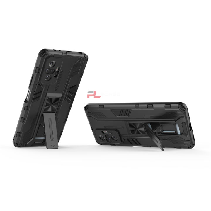 Pluscase%20for%20Xiaomi%20Redmi%20Note%2010%20pro%204g%20kickstand%20phone%20case%20lens%20protector%20hard%20impact-resistant%20cover%20-%20Image%204