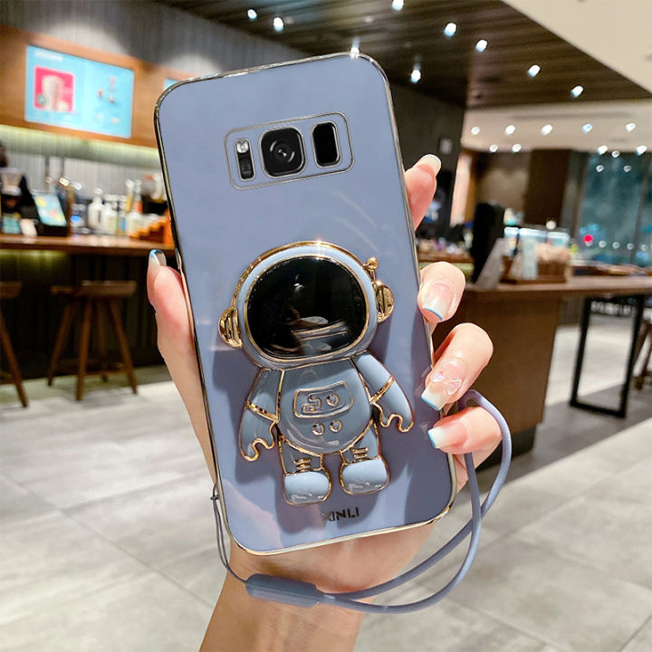 %E3%80%90Lejia%E3%80%91Maitus%20for%20Samsung%20Galaxy%20S8%20Plus%20back%20cover%20astronaut%20folding%20stand%20fashion%206d%20plating%20table%20frame%20soft%20silicone%20mobile%20phone%20case%20for%20Boys%20Girls%20-%20Image%206