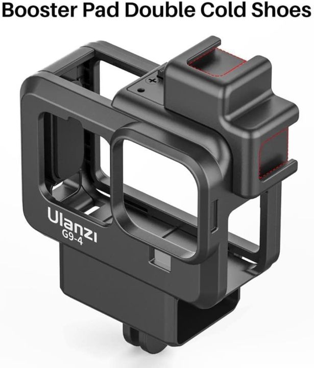 Ulanzi%20G9-4%20Gopro%209%20Plastic%20Camera%20Cage%20For%20Gopro%20Hero%209%20Black%20Housing%20Case%20With%20Mic%20And%20Fill%20Light%20Cold%20Shoe%20Vlog%20Accessories%20-%20Image%203