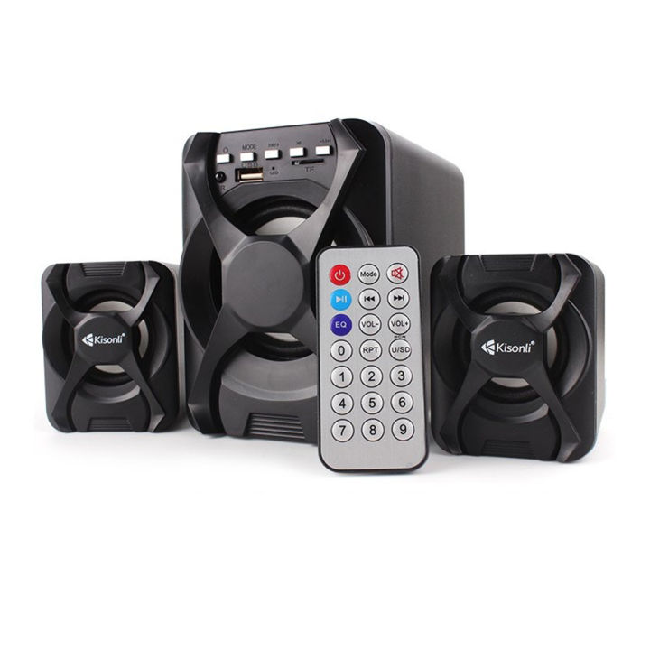 Premium Quality Kisonli U2500Bt Usb 2.1 Computer Speaker With Fm Bluetooth - Experience Superior Sound And Connectivity