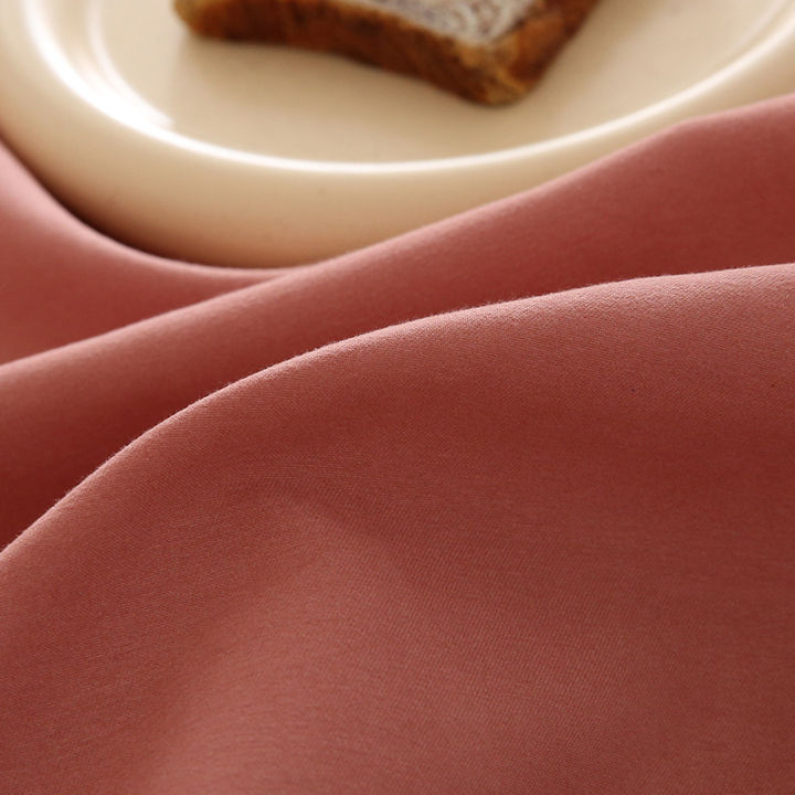 Thickened%20brushed%20bed%20sheet%20single%20piece%20solid%20color%20washed%20cotton%201.2%20meters%201.5%20meters%20modern%20simple%20single%20red%20quilt%20ins%20-%20Image%202