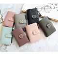 Women Fashion Small Wallets Leather Purse Card Bag Clutch Purse Money Clip Wallet.