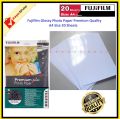 Fujifilm Glossy Premium Quality Photo Paper A4 Size 20 Sheets. 