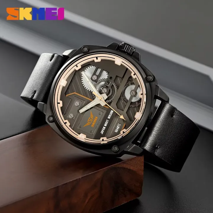 SKMEI%20Alloy%20CITIZEN%20movemnet%20Japan%20Fashion%20Business%20Quartz%20Watch%20Leather%20Strap%20Men's%20Wristwatch%2030M%20Waterproof%20Original%20Casual%20watch,%202289%20-%20Image%204