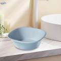 Portable Washbasin Soaking Tub 34x32x11cm Laundry Bowl Cleaning Pail Dish Washing Pan Vegetable Fruit Wash Pan for Household Bathroom Garden.