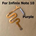 Original For Infinix Note 10 X693 Home Button Fingerprint Touch ID Sensor Flex Cable.