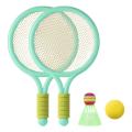 Kids Tennis Rackets Set, Plastic Racquet with 1Pcs Tennis Balls, 1Pcs Badminton, for Children Outdoor and Indoor.