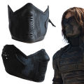 Winter Soldier James Buchanan Bucky Barnes Cosplay Latex Mask Party Accessories Prop. 