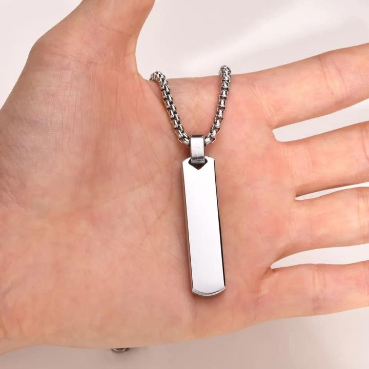 Bar%20Pendant%20Necklace%20For%20Men%20Stainless%20Steel%20Box%20Chain%20Pendant%20Men%E2%80%99s%20Necklace%20-%20Image%202