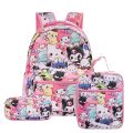 Cartoon Kuromi anime cinnamon dog KT primary school bag children's cartoon backpack backpack kawaii Cartoon School Bag Mochila.
