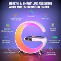 G63 Smart Light Sound Speaker Machine Fast Charging Alarm Clock 7-Color RGB Music Player Speaker. 