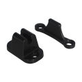 Door Retainer Kit T Shape Door Stop Retaining Catch Latch Black. 