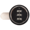 3 Digit Combination Cam Lock 30mm Keyless Password Lock Mailbox Cabinet Mechanical Locks for Mailbox Cabinet Door A. 