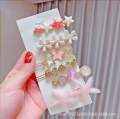 Elegant Korean hair clip girls hair accessories design crystal pearl hair pin set for women. 