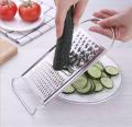 Premium 3 Way Stainless Steel Flat Grater - 12x4.3 Inch - Kitchen - Razor Sharp Teeth Carrot Potato Peeler Fruit Vegetable Cheese Slicer. 