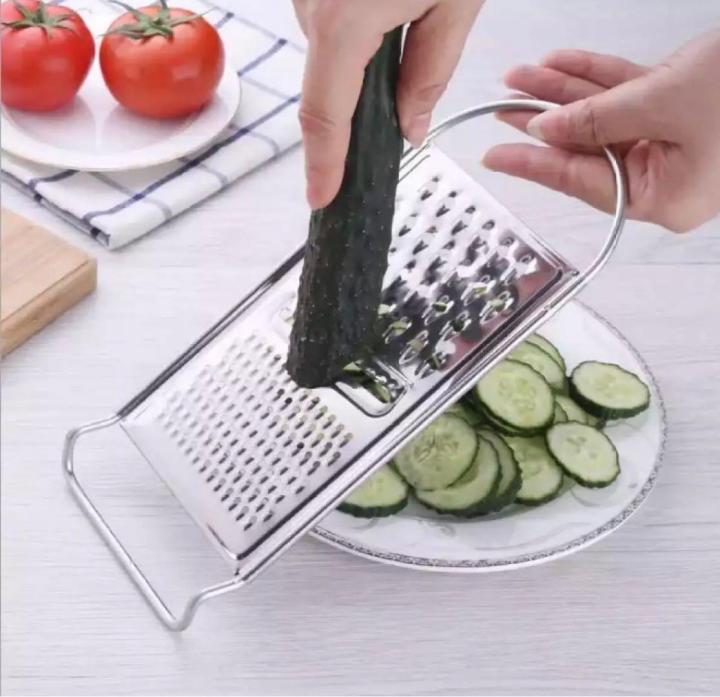 Premium%203%20Way%20Stainless%20Steel%20Flat%20Grater%20-%2012x4.3%20Inch%20-%20Kitchen%20-%20Razor%20Sharp%20Teeth%20Carrot%20Potato%20Peeler%20Fruit%20Vegetable%20Cheese%20Slicer%20-%20Image%204