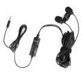 Boya BY-M1DM (Official 2Y Warr) Dual Omni-directional Lavalier Microphone with free tea shirt. 
