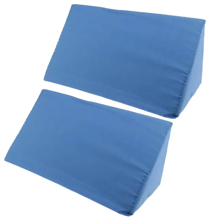 2pcs%20White%20Blue%20Foam%20Bed%20Wedge%20Pillow%20Elevation%20Cushion%20+%20Cover%20Back%20Support%20-%20Image%209