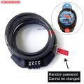 4 Digit Multifunctional Combination Keyless Password Anti-Theft Bicycle Shock Vibration Bike Security Cycling Lock Multicolor. 