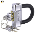 Dual Cylinder Motorcycle Lock with Dual Key System, C92 Anti Acid, Anti Rust, Anti Corrosion, Anti Saw Protection, Heavy Duty Alloy Steel U Lock with Silicone Cover. 