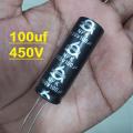 100uF 450V Capacitor RADIAL Electrolytic Capacitor 100uF Capacitor 450V 100uF Polarized Aluminum Electrolytic 450V Capacitors 100uF 2 Pin Leads. 