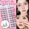 Large Capacity Pure Desire Mix Single Cluster Natural Cat Ear Eyelash Book Trilogy Guppy Cat Elf False Eyelashes. 