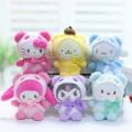Sanrio Plush Toys Kawaii Hello Kitty Plushie Cinnamoroll Room Decor Kuromi Doll my melody Stuff Keychain for Christmas Gifts. 
