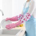 Kitchen Gloves Non-Slip Long Cuff Cleaning Gloves Latex Gloves For Household Cleaning Gloves Waterproof Hand Protection. 