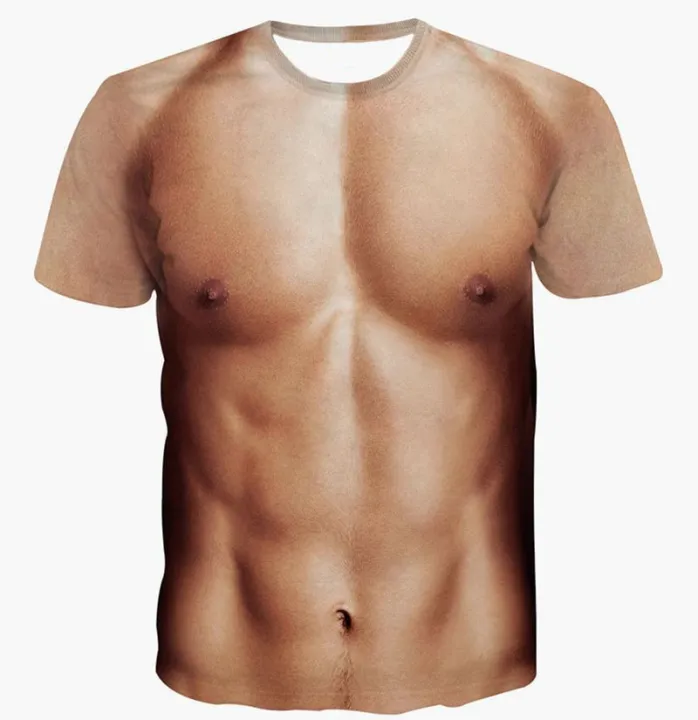 Men's%20T-shirt%20Summer%20Funny%20Body%20Six-pack%20abs%20Muscle%20T%20Shirt%20Camisetas%20Hombre%203D%20Print%20Short%20Sleeve%20Fitness%20Shirt%20Streetwear%20-%20Image%202
