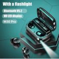 Music world BD M30 Pro TWS Bluetooth 5.2 Earphones Stereo Sports Waterproof Earbuds Wireless Headphones HIFI Music Headset with LED Display Charging Box Authentic.