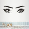 Fashion Girls Lash Brows Eyes Wall Stickers Living Room Decoration Decals for Furniture Sticker Decoration Eyebrows Store Decor. 