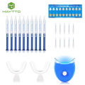 MAYTTO Teeth Whitening Set LED Teeth Whitening Light Tooth Gel Refill Teeth Food Grade Braces Whitening Dental Device Portable Led Blue Light Dental Oral Care Tooth With Tooth Color Chart.