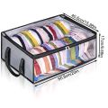 New Dustproof Hat Storage Box With Carry Handles Folding Oxford Fabric Storage Bag Household Wardrobe Container. 