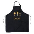 Kitchen apron waterproof oil-proof apron for woman adjustable home cooking bib with pocket hand-wiping clean tool accessory.