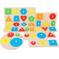 Geometric Shape Classification Board for Boys and Girls Enlightenment Color Cognition Baby Early Education Puzzle Block Children's Wooden Toys.